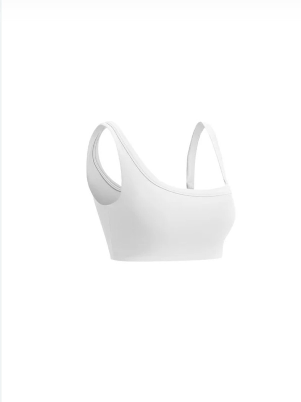 Vitality white scoop sports bra size medium